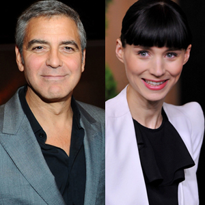 George Clooney, Rooney Mara, Oscar Luncheon George Clooney, Rooney Mara, Oscar Luncheon